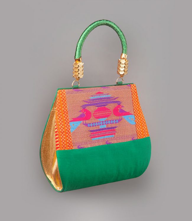 Manufacturer of Paithani Purse And Clutches